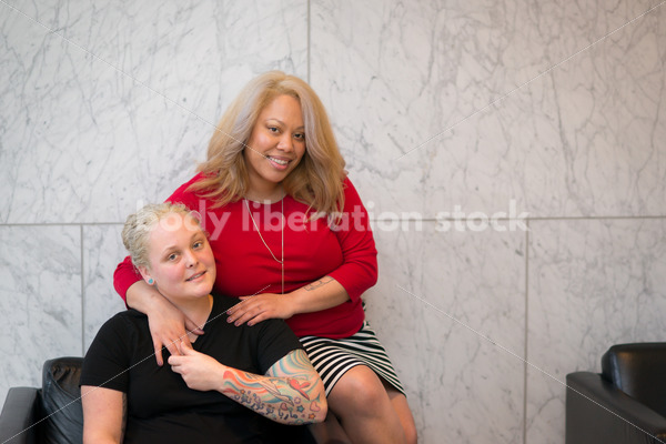 Human Rights & LGBT Stock Photo: Lesbian Couple - Body Liberation Photos